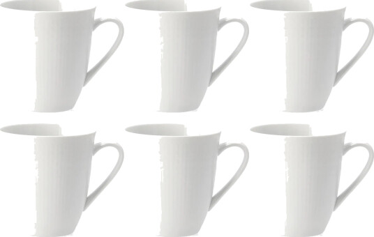Rörstrand Swedish Grace kopp 50 cl 6 pk snø hvit Rörstrand Swedish Grace kopp 50 cl 6 pk snø hvit