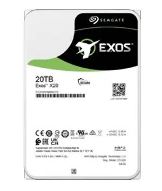 Seagate Exos X20 Intern Harddisk 20TB 7200RPM SATA 6Gb/s med 256MB Buffer