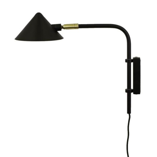 Watt & Veke Kelly Kort Vegglampe Sort