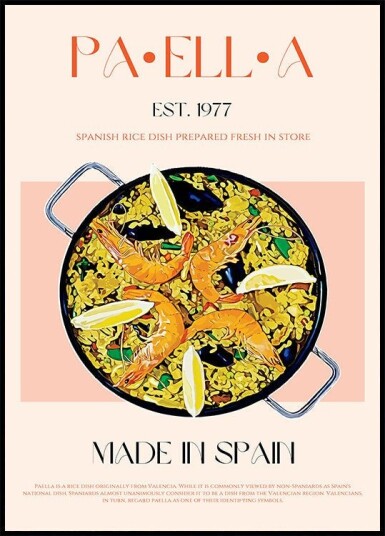 Paella Perfection Poster Plakat / 30x40cm