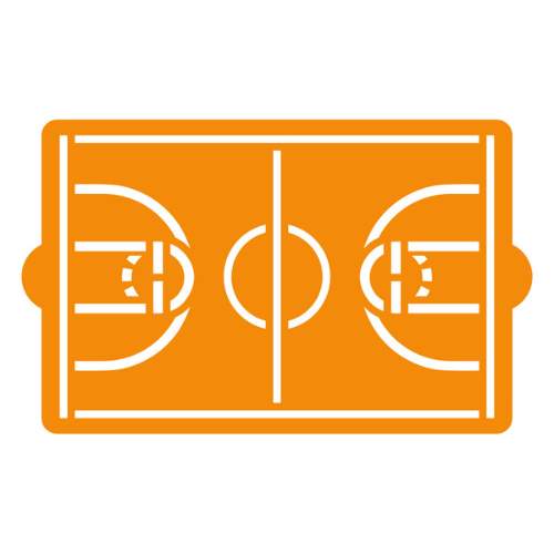 Decora Kakestensil Basketballbane 30x20 Cm Decora Kakestensil Basketballbane 30x20 Cm