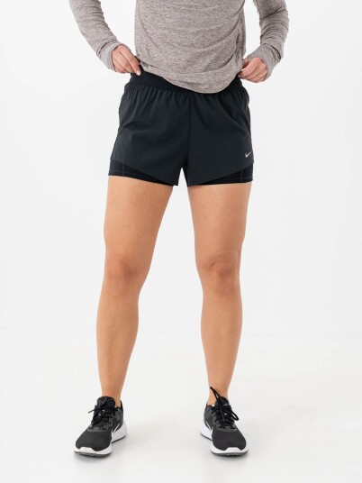 Nike Swift Dri Fit Mid Rise 2in1 Shorts Sort XL