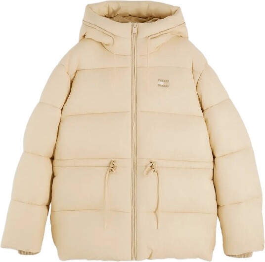 Tommy Jeans Tjw Hooded Midi Puffer Jacket SUNDAY PASTRY XS