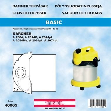 hanestroem Dammsugarpåsar Hanestrom Kärcher  WD4
