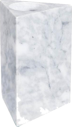 Stiernholm Marmaros lysestake hvit Stiernholm Marmaros lysestake hvit