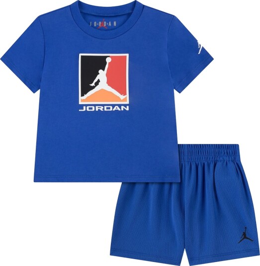 Jordan Shorts Sett   T skjorte/Shorts   Kamp Royal   Jordan   4 5 år 104 110   Shorts   Blå