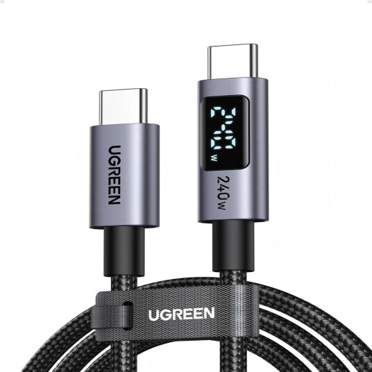 Ugreen Usb-C-Kabel Ugreen L530 240W 480Mbps 3M Grå Ugreen Usb-C-Kabel Ugreen L530 240W 480Mbps 3M Grå