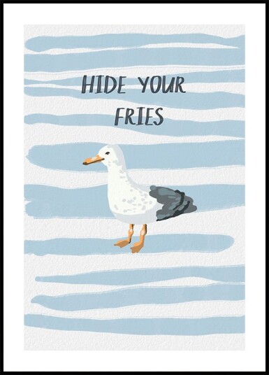 Hide Your Fries Plakat Plakat / 100x150cm