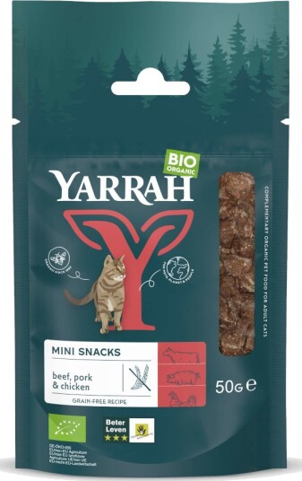 Yarrah Bio Mini Snacks Til Katter 3 X 50 G