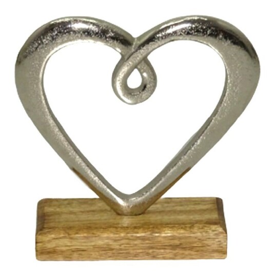 Dorre - Hedy skulptur hjerte 16 cm aluminium Dorre - Hedy skulptur hjerte 16 cm aluminium