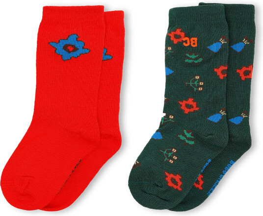 Bobo Choses Blossom All Over Socks Pack Red 20/22