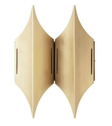 LYFA GOTHIC II Vegglampe Messing