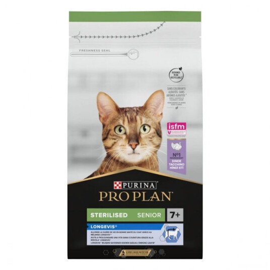 Purina Pro Plan Kattemat Senior Sterilisert Longevis Kalkun 1,5 kg Purina Pro Plan Kattemat Senior Sterilisert Longevis Kalkun 1,5 kg