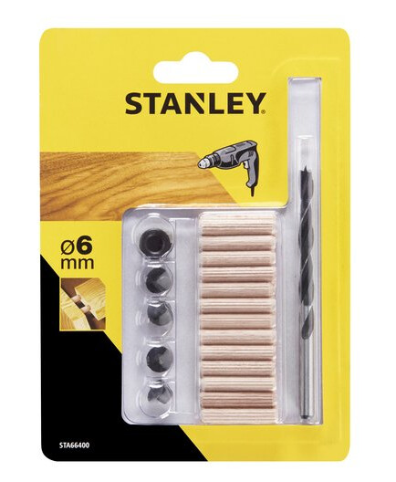 Stanley Treplugg sett 6mm sta66400 30 deler Stanley Treplugg sett 6mm sta66400 30 deler