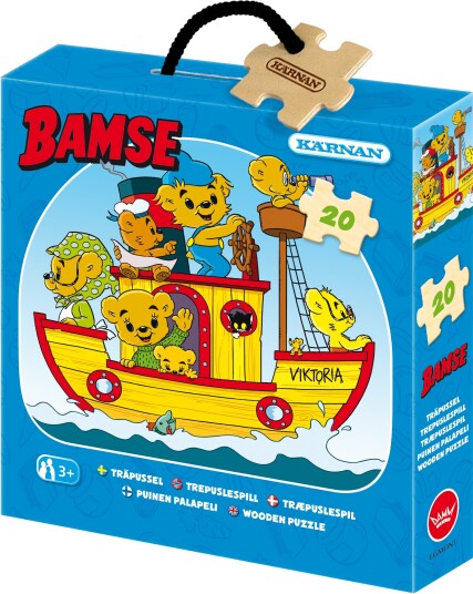 Kärnan Bamse Bokspuslespill 20 Brikker
