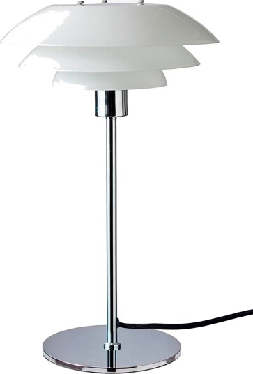 Dyberg Larsen Bordlampe DL31 opal Krom Bordlamper Dyberg Larsen Bordlampe DL31 opal Krom Bordlamper