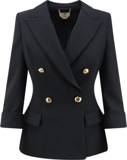 Elisabetta Franchi Blazer Dame Svart XS Elisabetta Franchi Blazer Dame Svart XS