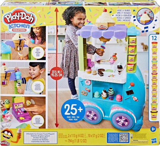 Hasbro Play-Doh Kitchen Creations Ultimate Ice Cream Truck-lekesett