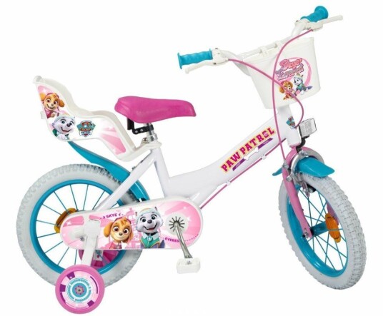 Toimsa 1481 Paw Patrol Barnesykkel 14" ??? 4 6 ??r med avtakbare st??ttehjul ??? Hvit Toimsa 1481 Paw Patrol Barnesykkel 14" ??? 4 6 ??r med avtakbare st??ttehjul ??? Hvit