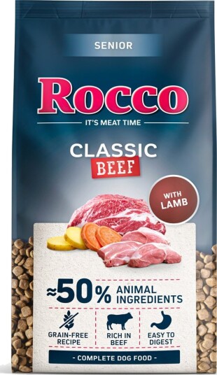 Rocco Tørrfôr Senior Classic Storfekjøtt Med Lam 2 X 10 kg