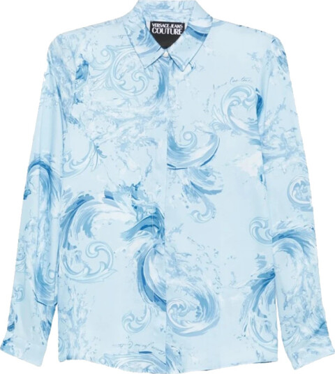 Versace Jeans Couture Dame Bluser & Skjorter Blå M, Versace Jeans Couture Dame Bluser & Skjorter Blå M,