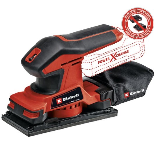 Einhell TC OS 18 187 Li Plansliper 18v Uten Batteri Og Lader Einhell TC OS 18 187 Li Plansliper 18v Uten Batteri Og Lader