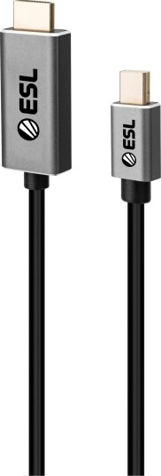 ESL Gaming mini DisplayPort- til HDMI-kabel 2 m ESL Gaming mini DisplayPort- til HDMI-kabel 2 m