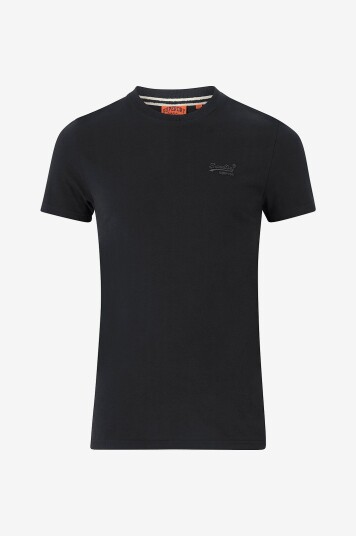 Superdry - T-skjorte Vintage Logo Emb Tee - Svart