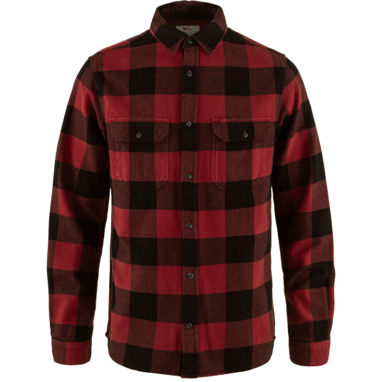 Fjellreven Men's Övik Heavy Flannel Shirt Red-black XL