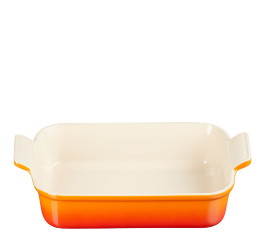 Le Creuset Heritage rektangulært fat 32x24 cm volcanic