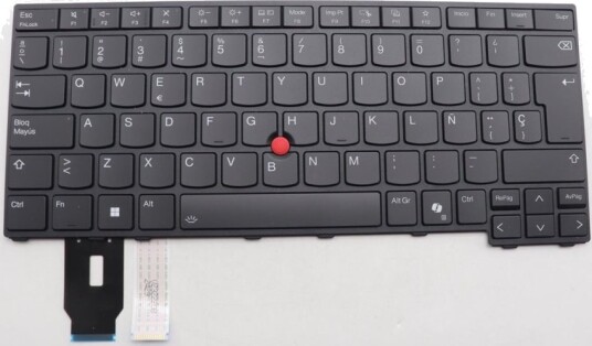 Lenovo LCFC Erstatningstastatur TrackPoint Bakbelyst QWERTY Spansk Svart
