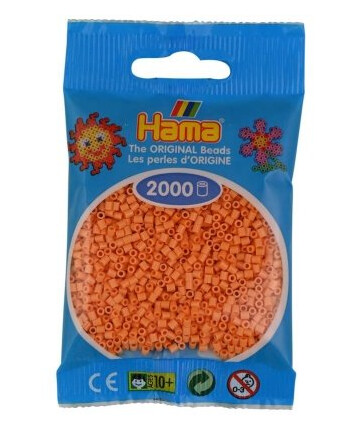 Hama Mini Perler 2000Stk Lys Abriko Hama Mini Perler 2000Stk Lys Abriko