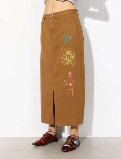 Hunkøn Suki Skirt Brown M Hunkøn Suki Skirt Brown M