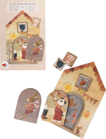 Egmont Toys Vennegjeng Puslespill med Flere Lag