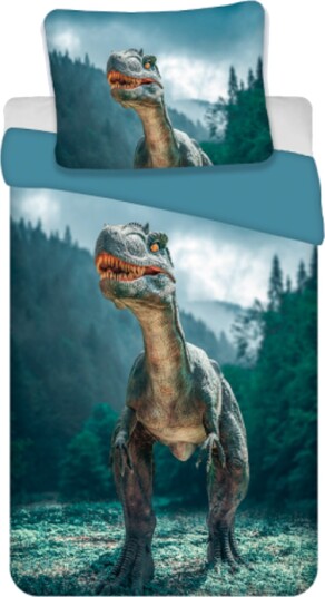Licens Dinosaur sengetøy 100 % bomull Junior sengetøy 100x140 cm Raptor