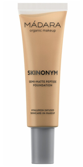 Mádara Skinonym Semi-Matte Peptide Foundation #50 Golden Sand 30 ml - Vegansk, Økologisk