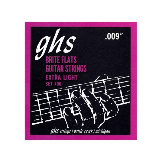 Ghs 700 Brite Flats Flatwound (009-042) Extra Light
