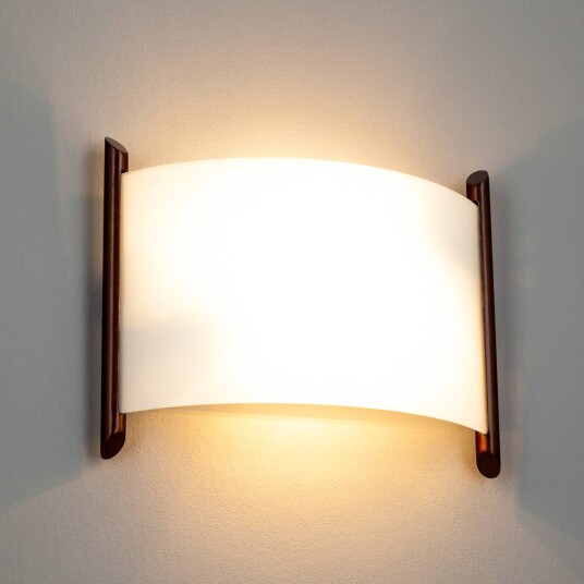 Lindby Vegglampe Filippa, 31 cm, brun