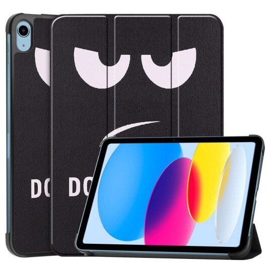 INCOVER iPad 10.9" (2022) Tri-Fold Flip Deksel I Skinn - "Don't Touch Me"