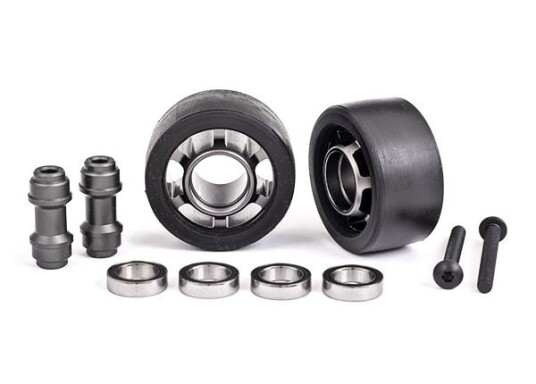 Traxxas 7775A Wheels Alu Gray Wheelie Bar Set Ball Bearings 2 Traxxas 7775A Wheels Alu Gray Wheelie Bar Set Ball Bearings 2