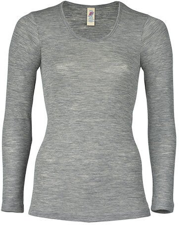 Engel Natur Langærmet Bluse, Uld/silke, Light Grey   Str. 46/48