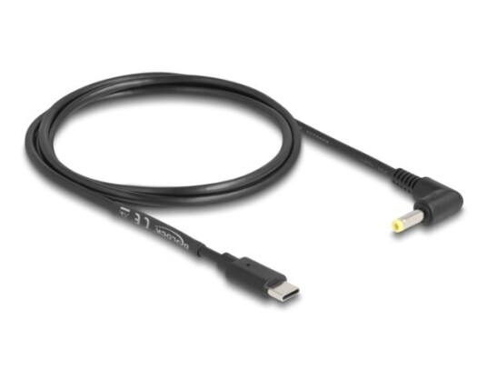 Delock Usb Type-C Strømkabel Til Dc 4,0 X 1,7 Mm Plugg Vinklet 1,5 M