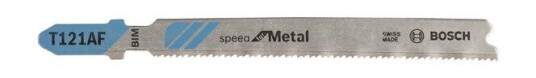 Bosch T 121 AF Stikksagblad for Metall - 5 Deler, T-Skaft, 92 mm Lengde
