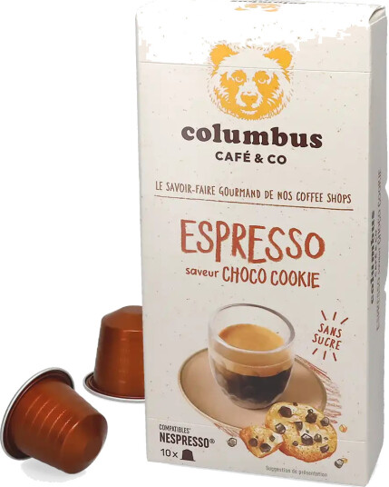 Columbus | Sjokoladekjeks espresso 10 kapsler til Nespresso®