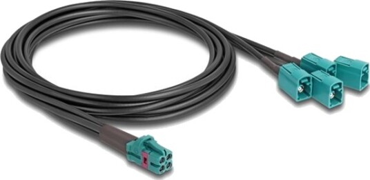 Delock Antennekabel Mini Fakra Z Connector Hann Til Fakra Z Kobling Hann 1 M Ral 5021 Vannblå
