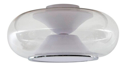 Lucande Orasa LED-taklampe glass hvit/klar Ø 43 cm