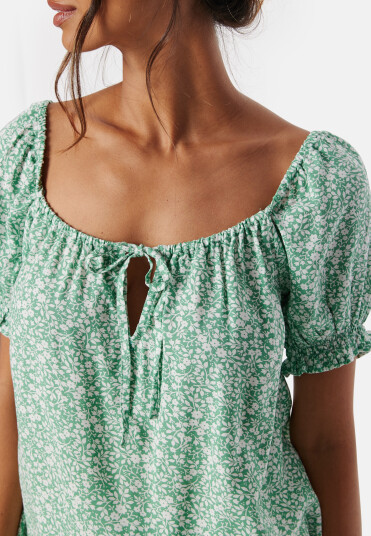 BUBBLEROOM Allison Blouse Green/Patterned XS
