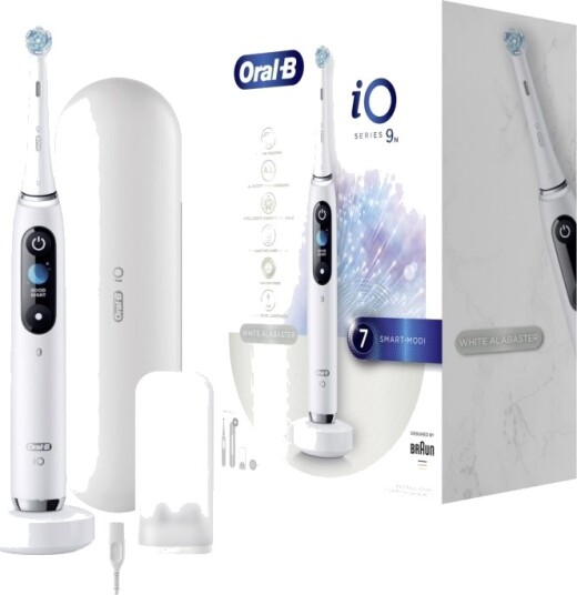 Oral-B iO Series 9N Elektrisk Tannbørste Hvit med AI-overvåking