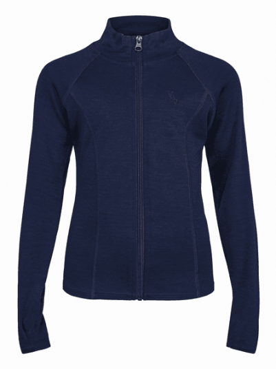 Vilje & Ve Aurora ull/bambus jakke til barn midnight navy