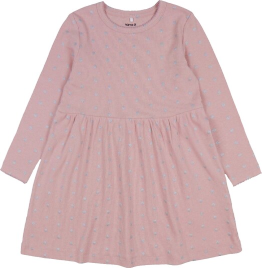 Name It Kjole Rib NmfLona Violet Ice Name It 6 år (116) Kjole Grå Hvit Rosa